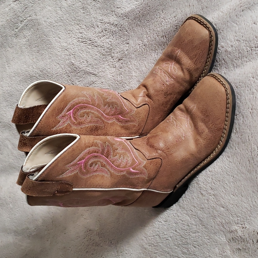 Old West Girls Cowgirl Boots Size 3 D